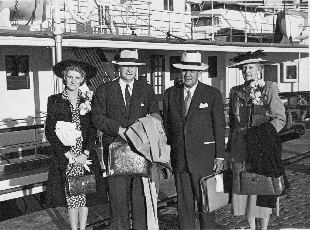 The Richardses arrive in Montevideo with Frederick S. and Corianne Williams of the Uruguayan Mission. Courtesy of CHL.