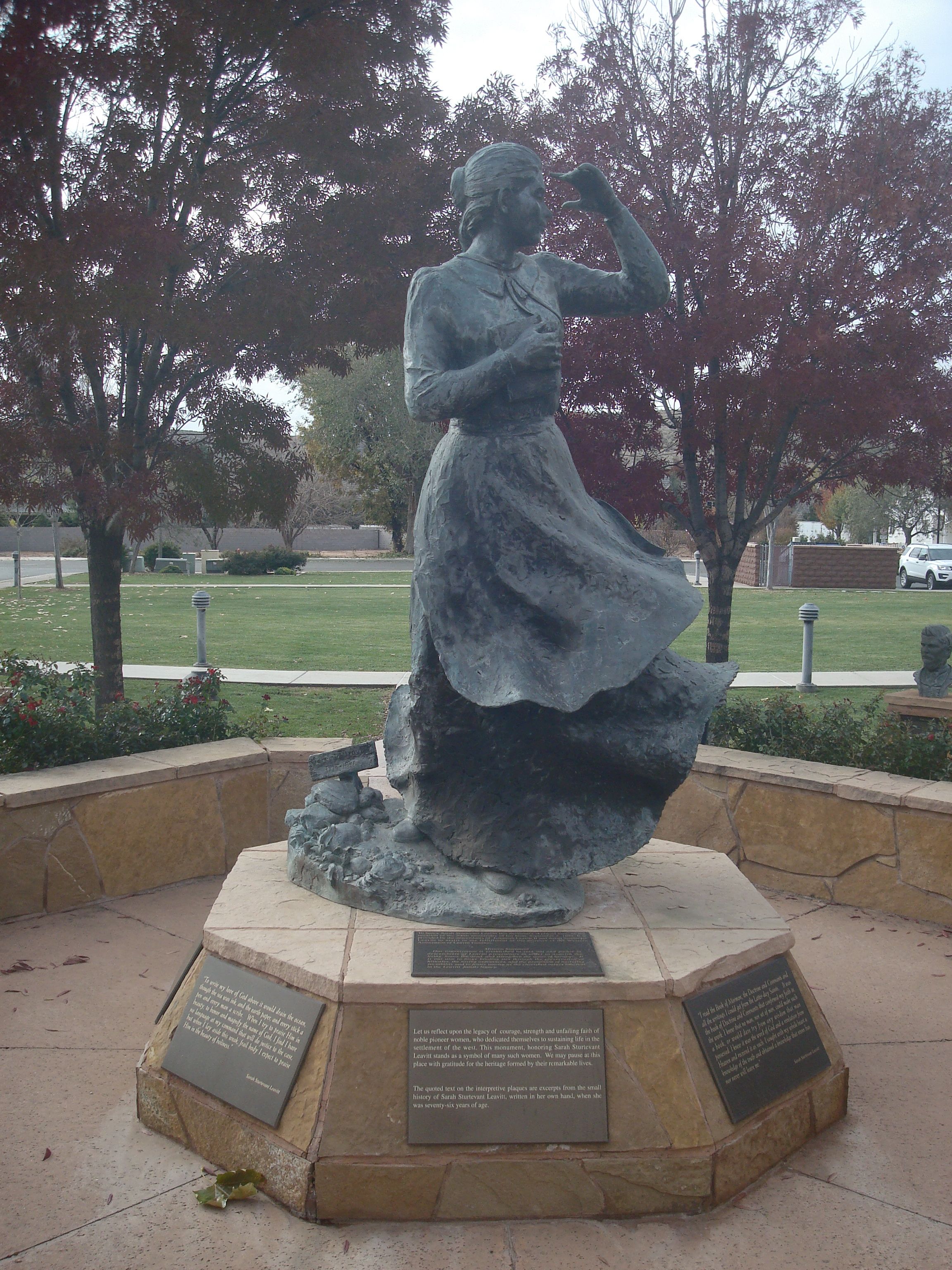 Statue of Sarah Sturtevant Leavitt