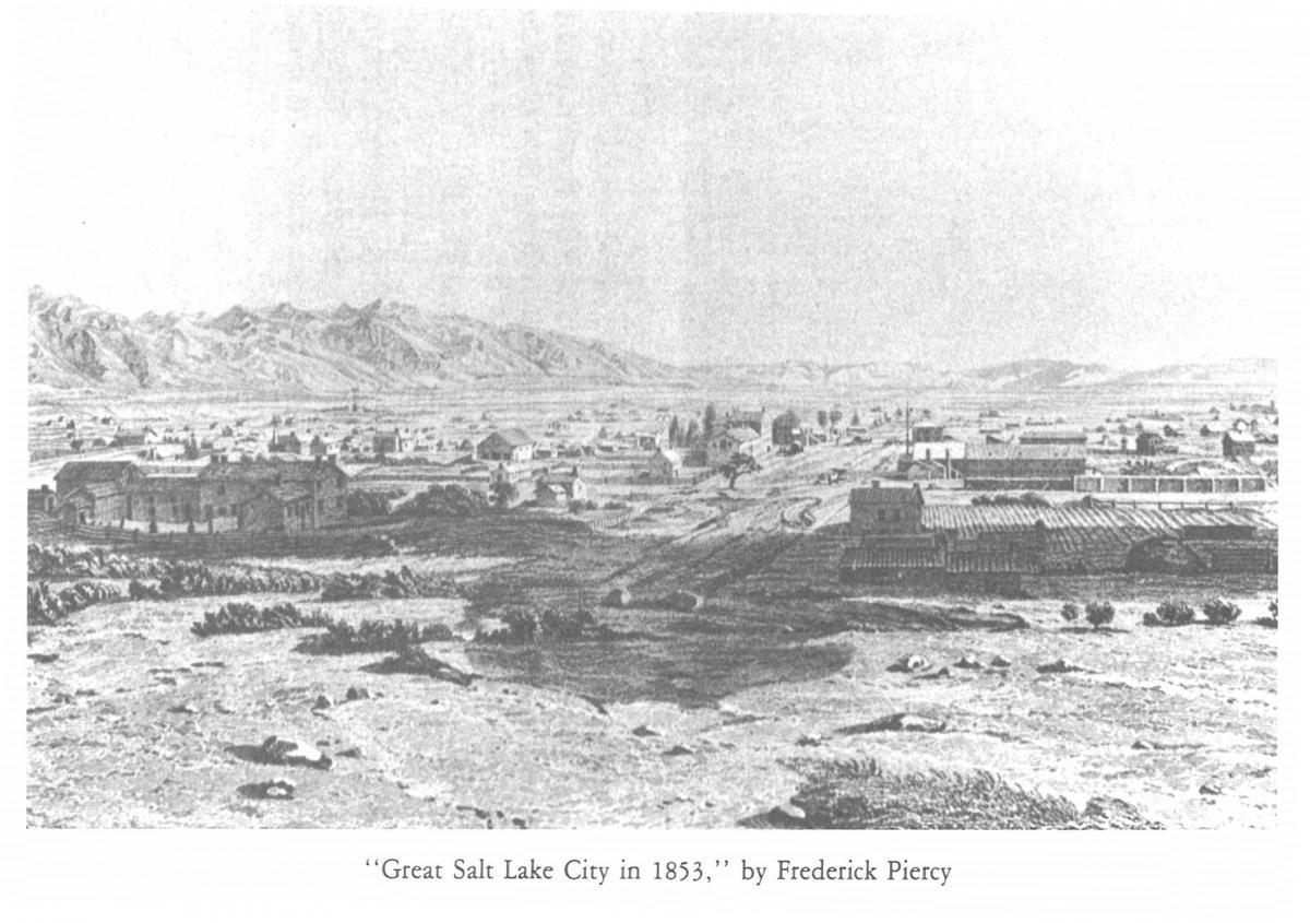 The Great Salt Lake in 1853 by Frederick Piercy