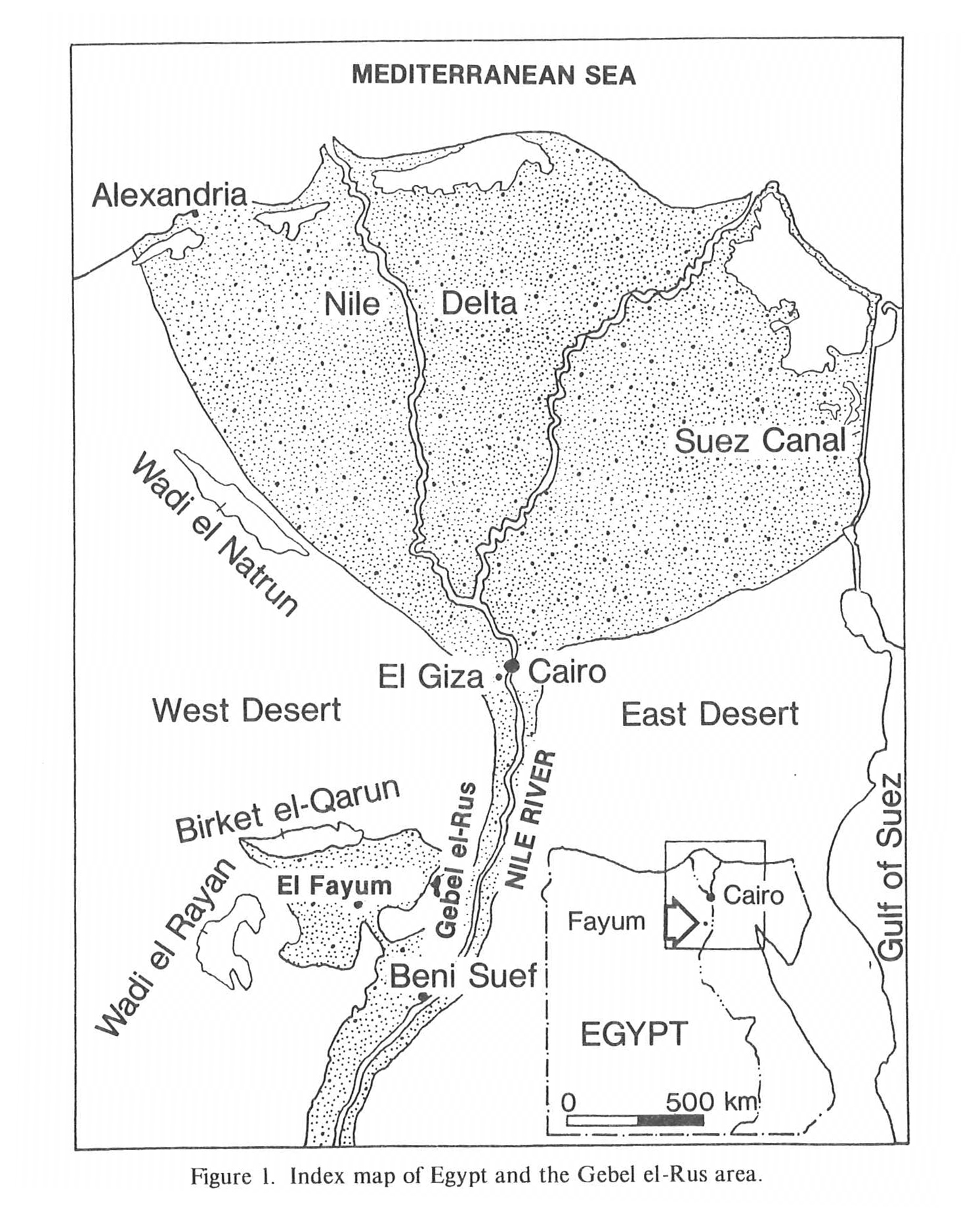 Index Map of Egypt