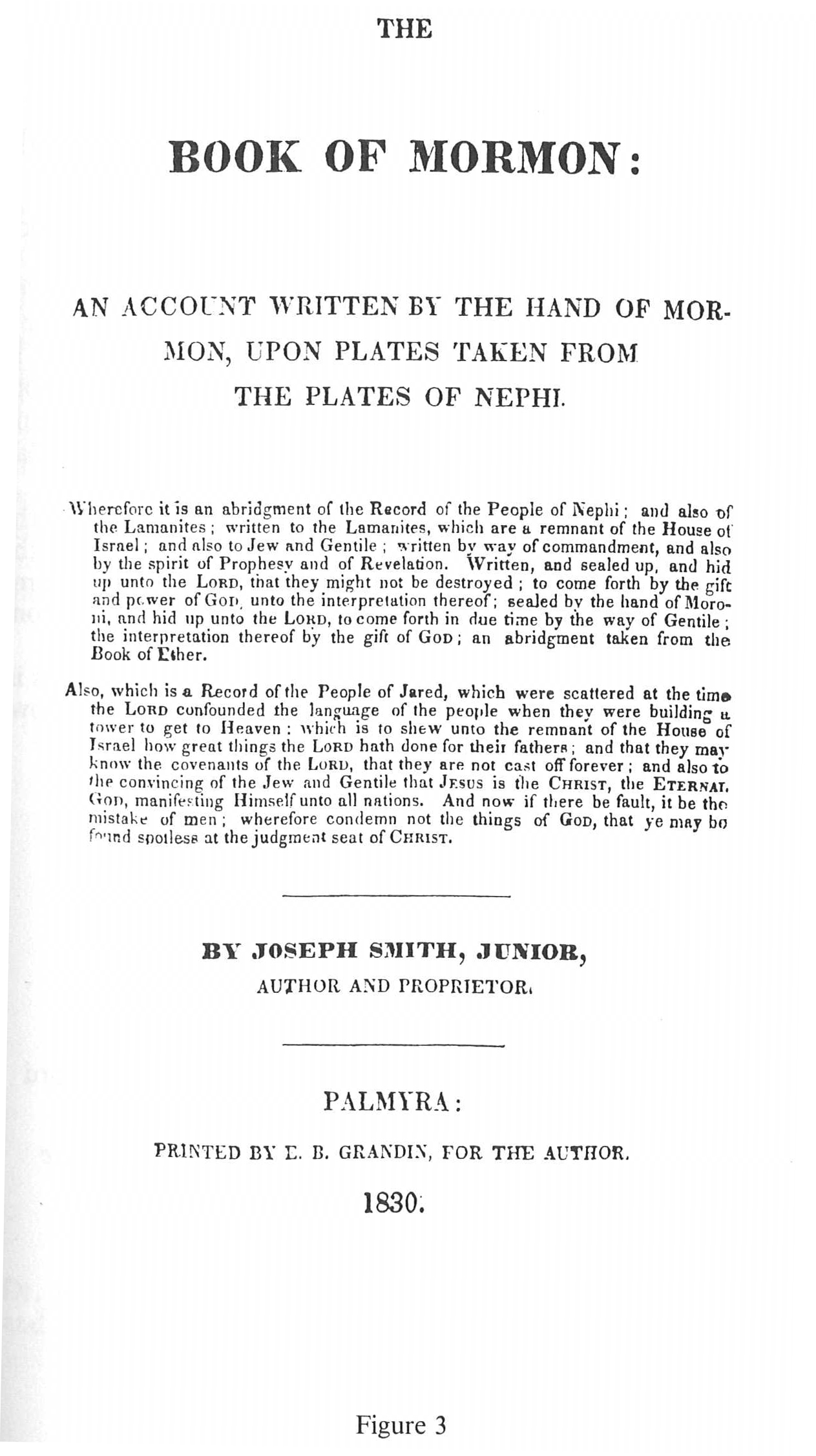 Book of Mormon title page