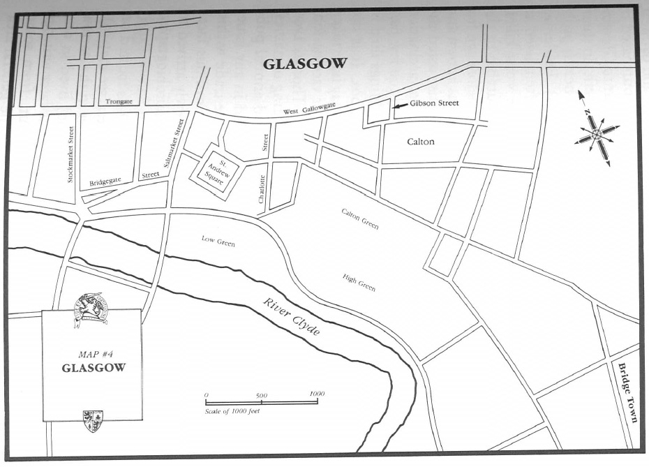 map of glasgow