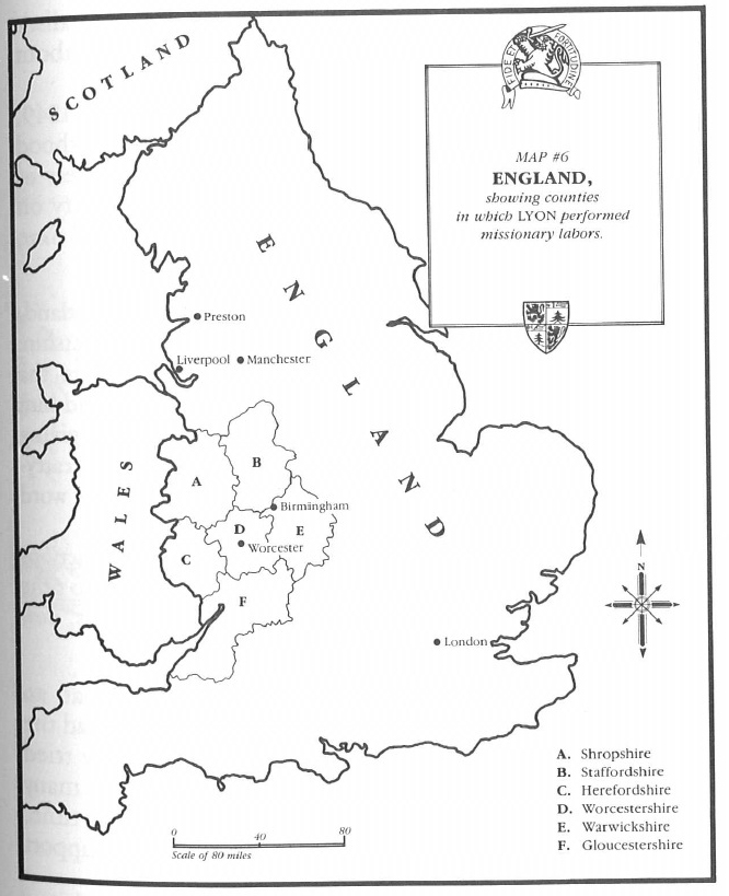 map of england