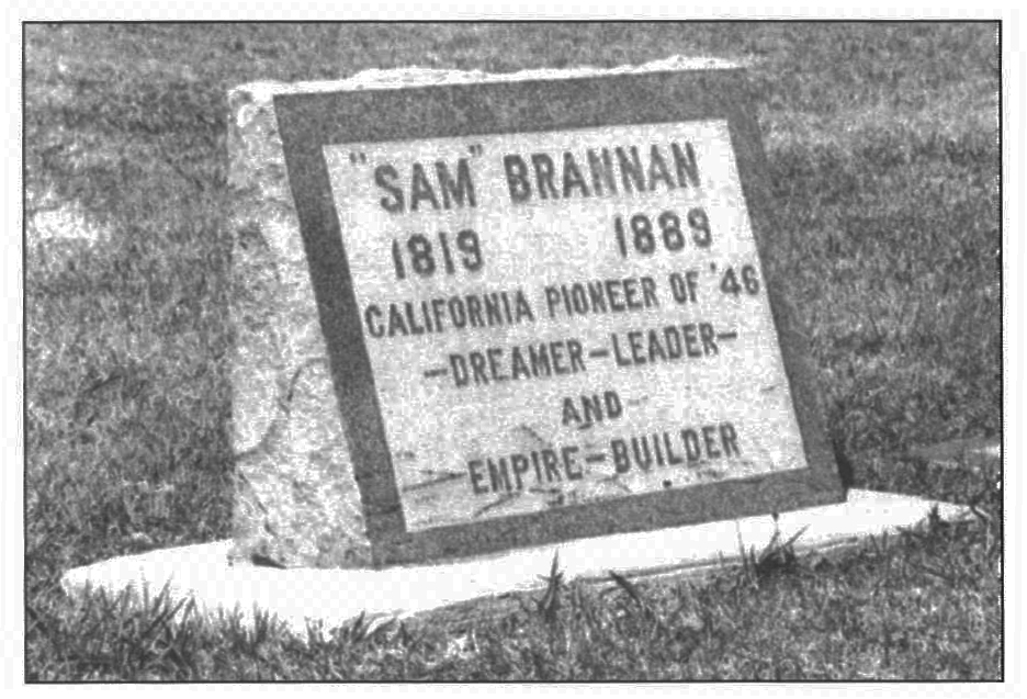 Samuel Brannan's grave in San Diego