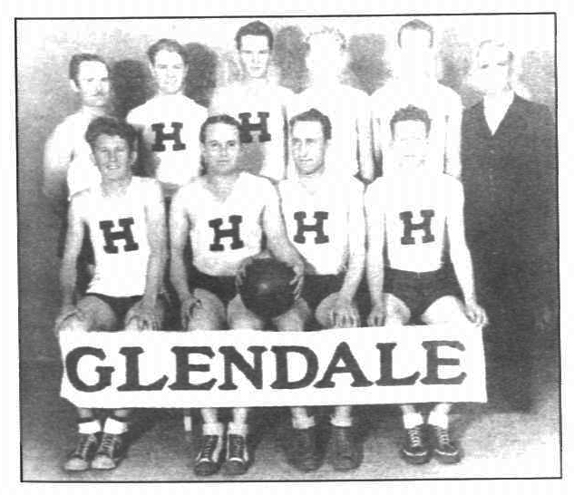 Glendale Ward 1933 all-Church basketball champions