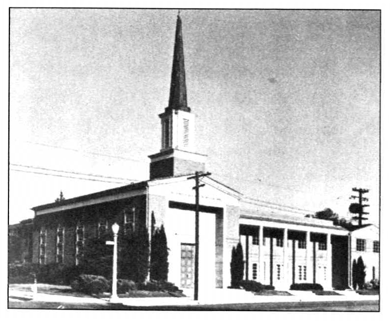 Typical post-war meetinghouse, at Fresno