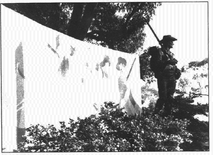 Edward Fraughton's statue of Battalion soldier in Presidio Park, San Diego