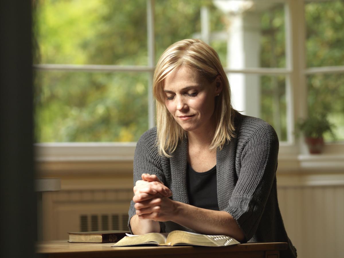 Woman praying