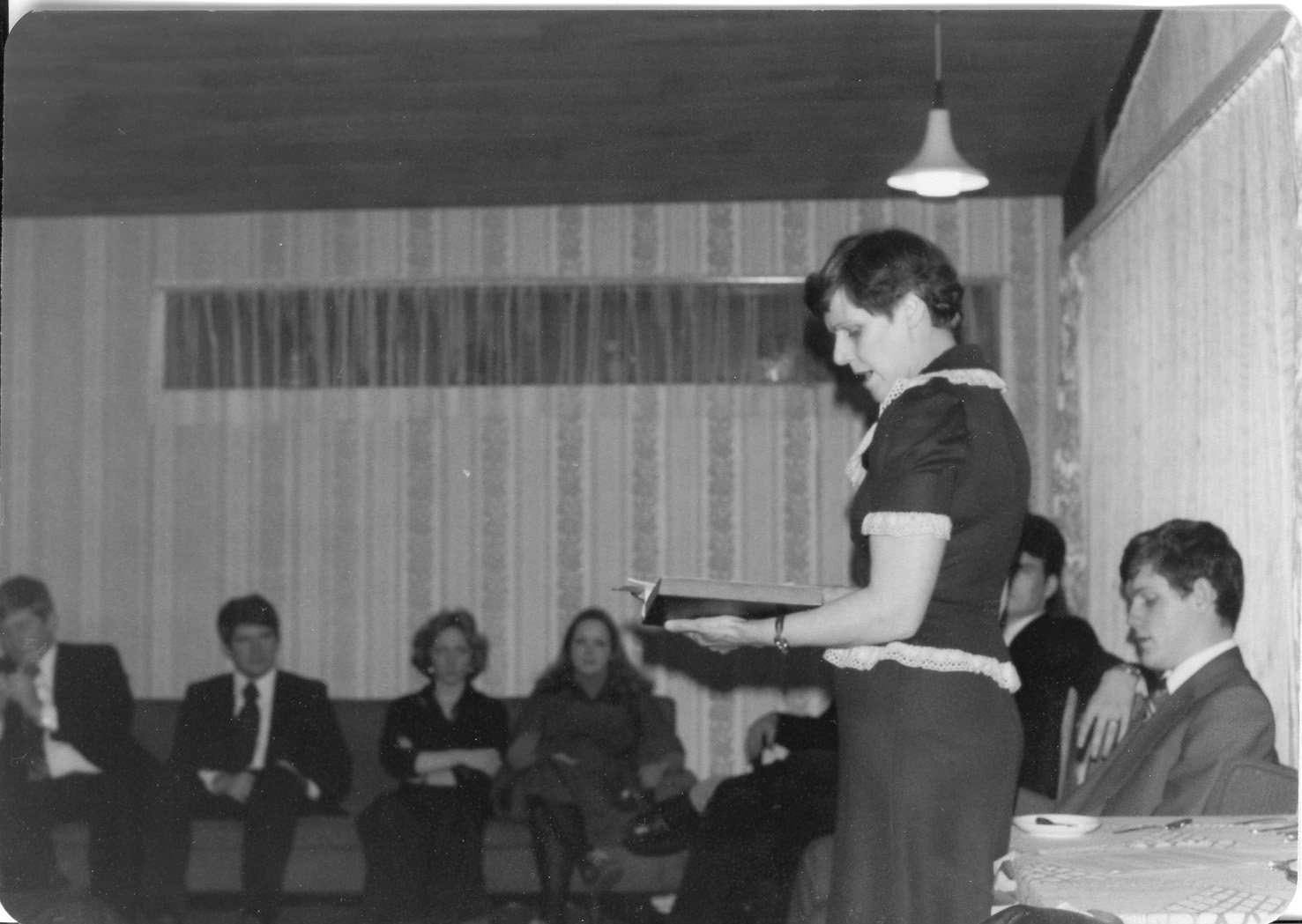 Sveinbjörg Guðmundsdóttir (above) translated most of the  Book ofMormon into Icelandic, 1976. Courtesy of the Geslison family