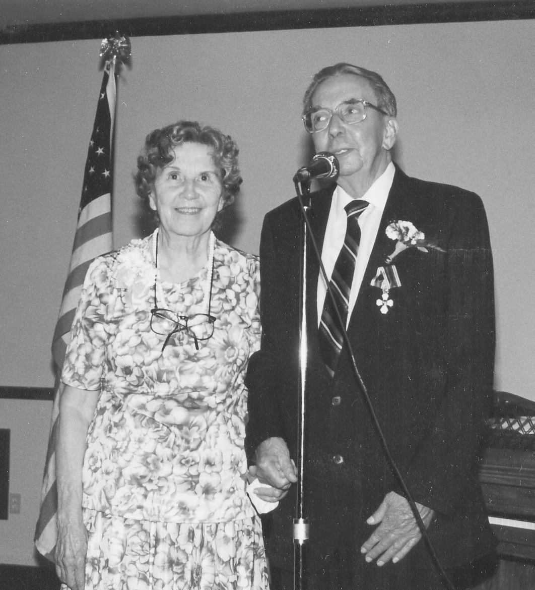 Byron and Melva Geslison were called to serve a second mission to Iceland in 1983 after the tragic deaths of Páll Ragnarsson and Gunnar Óskarsson. A decade later Byron received the Order of the Falcon. Courtesy of Daniel Geslison