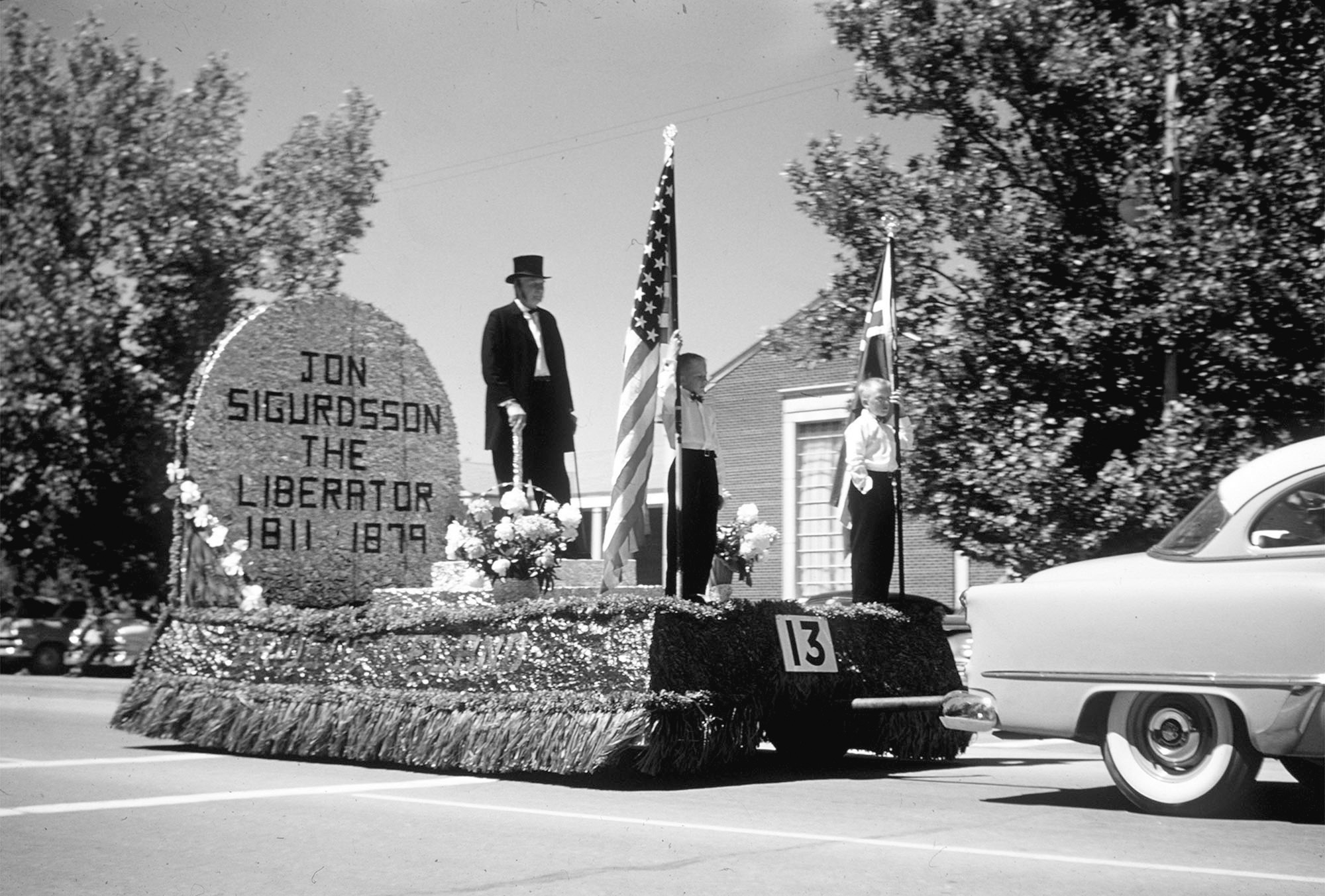 A float in the Spanish Fork parade, 1955.