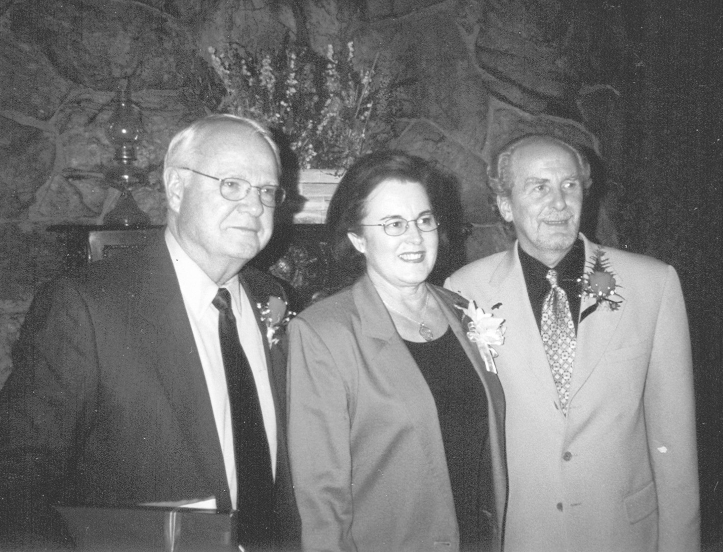 Clark T. and Colleen Thorstenson visit with Ambassador Jón Baldvin Hannibalsson. Courtesy of David A. Ashby