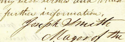 Joseph Smith signature