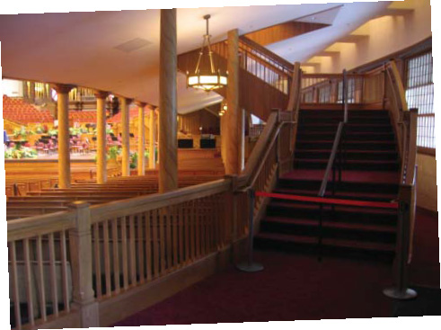 Interior steps of tabernacle.