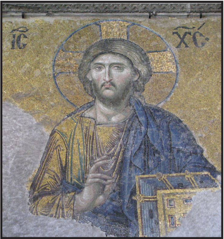 Mosaic of Jesus as Pantocrator, Hagia Sophia, Istanbul.