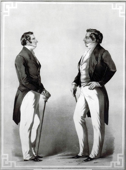 Painting of Joseph and Hyrum facing each other