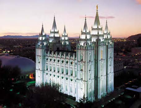 Salt Lake Temple, dedicated 1893. Courtesy of Church History Library.