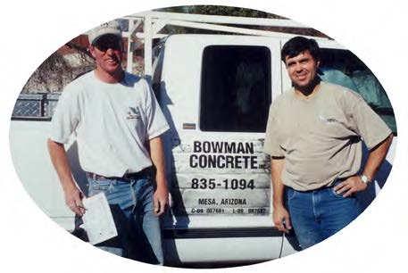 Adam Hatch and uncle Rhett Bowman, a cement til the week they left for their missions. contractor from Arizona who came to help.
