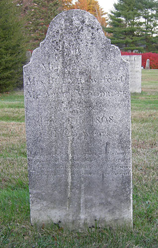Grave marker of Beulah Thompson Woodruff