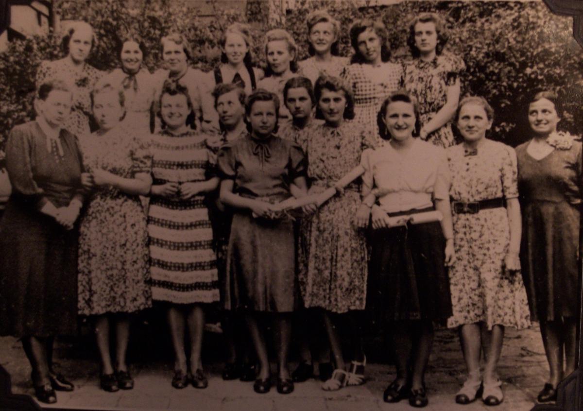 Relief Society sisters of the Breslau Center Branch