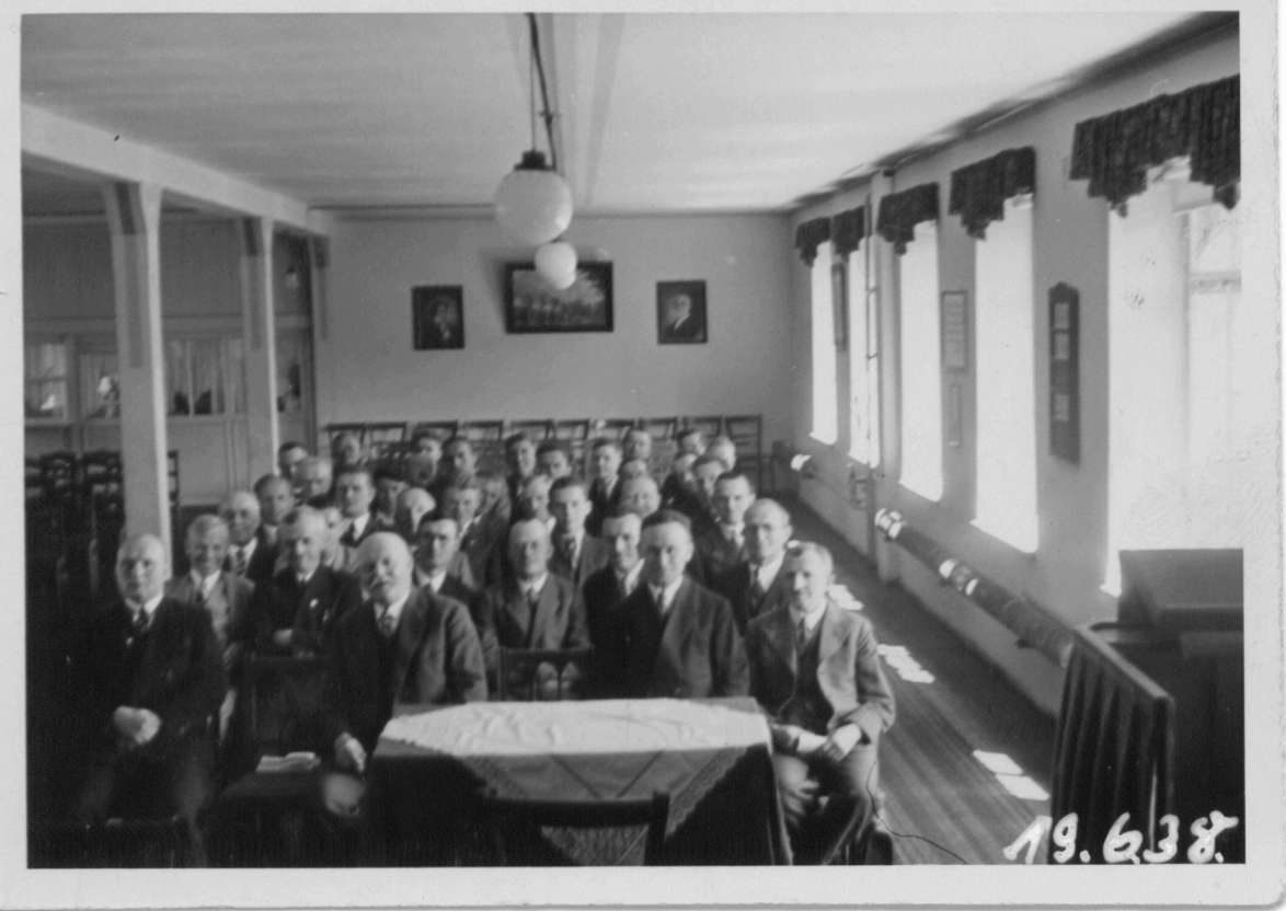 Priesthood meeting of the Annberg-Buchholz Branch