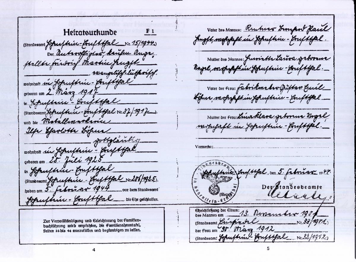 marriage certificate