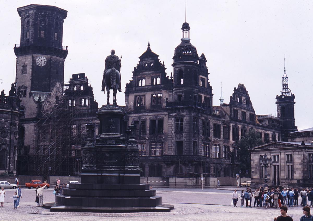 The palace of the king of Saxony in Dresden