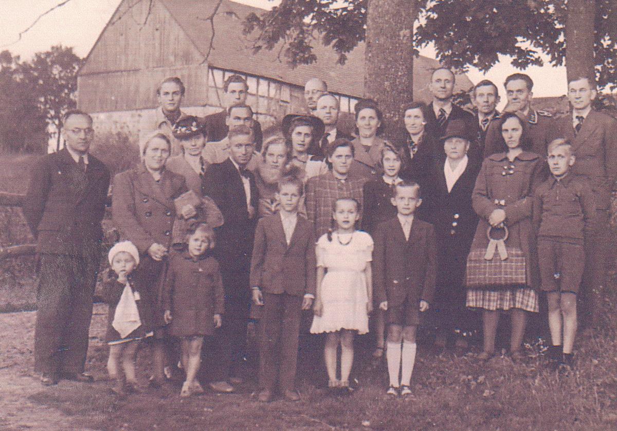 Members of the Königsberg Branch on an outing during the war