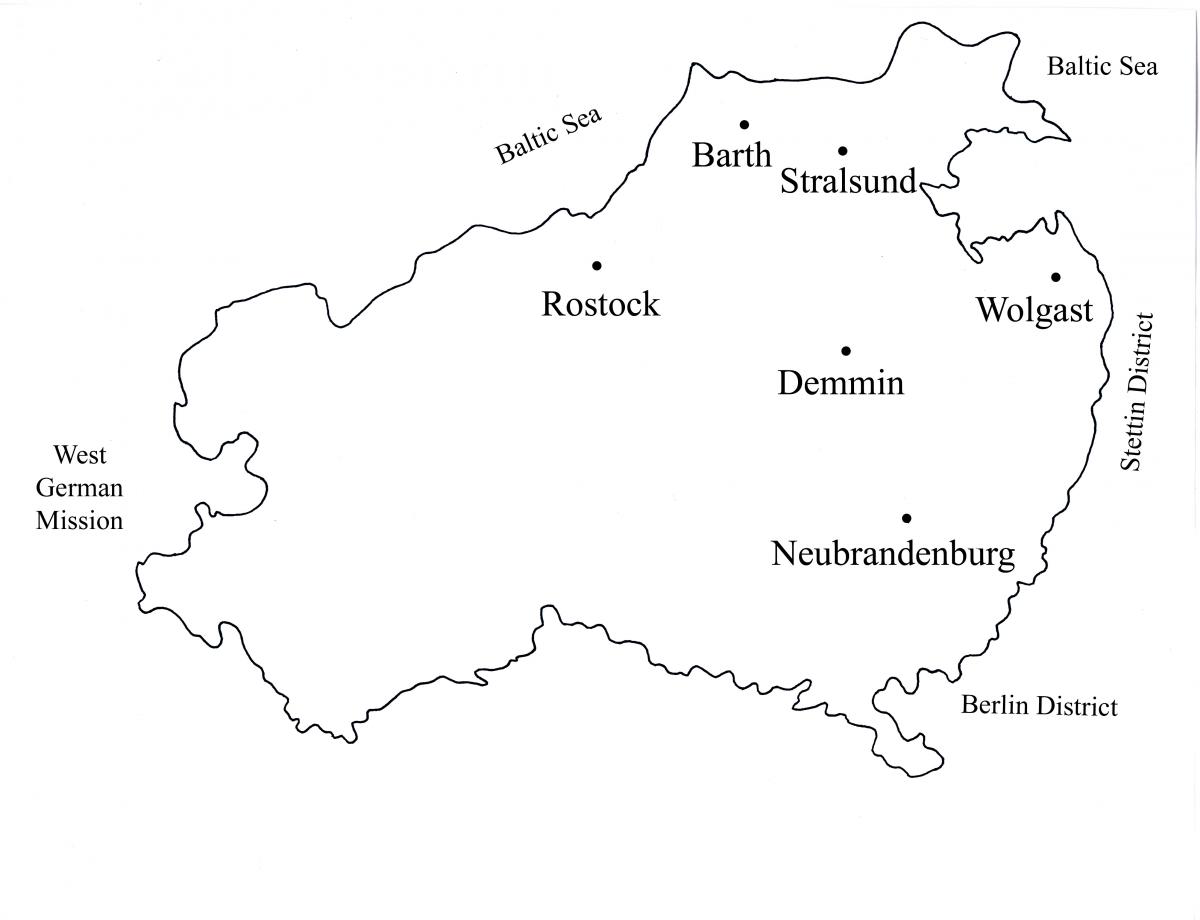 map of the Rostock District