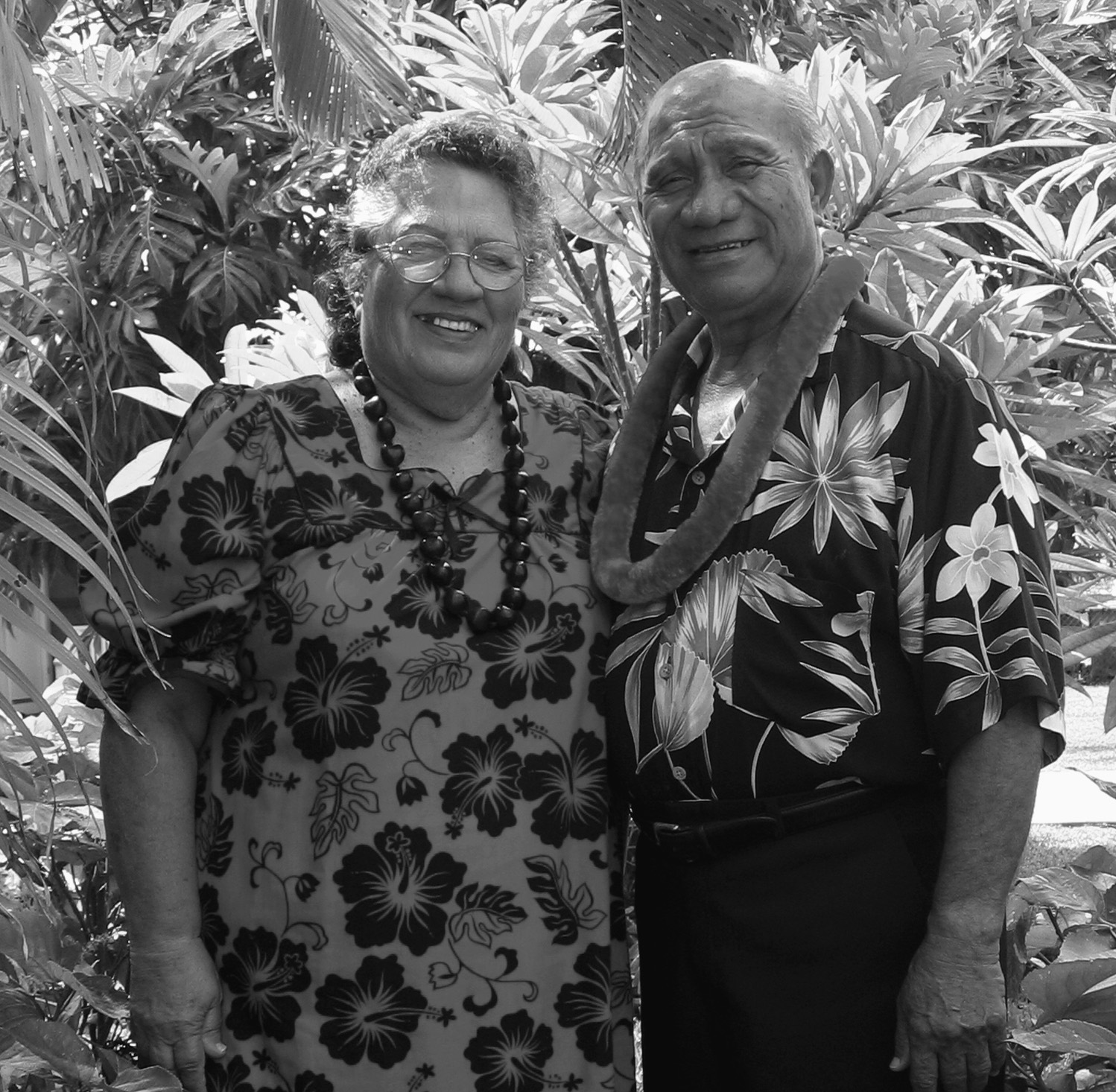 Fig. 2. “Aunty” Gladys Pualoa and “Uncle” Joseph Ahuna Sr. Courtesy of BYU–Hawai‘i