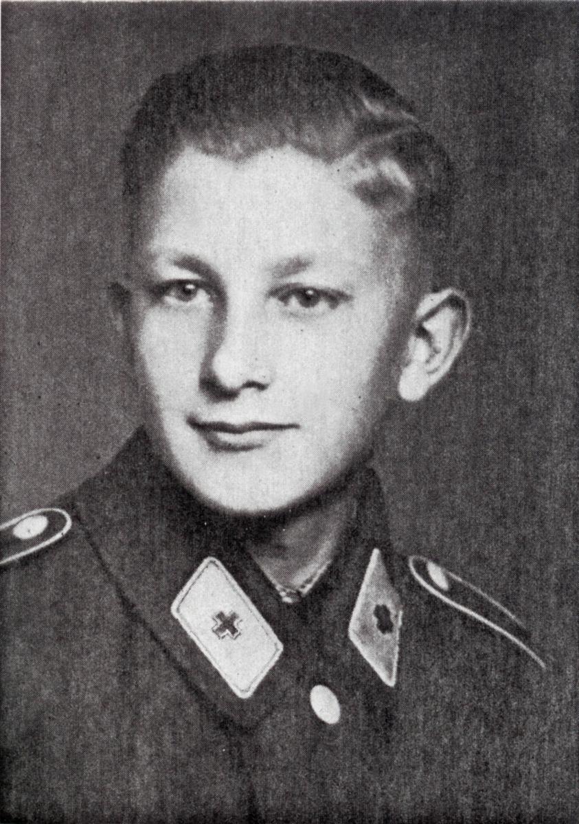 picture portrait of Werner Klein in Red Cross uniform