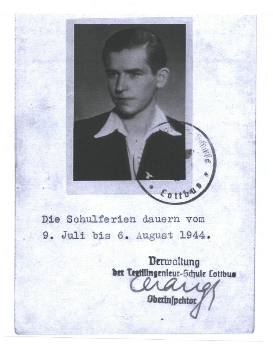Alfred Lehnig's school card