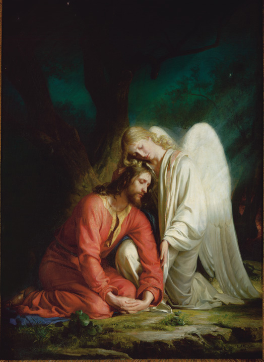 Jesus with an angel