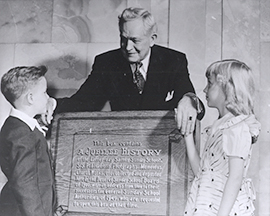 David McKay with two children