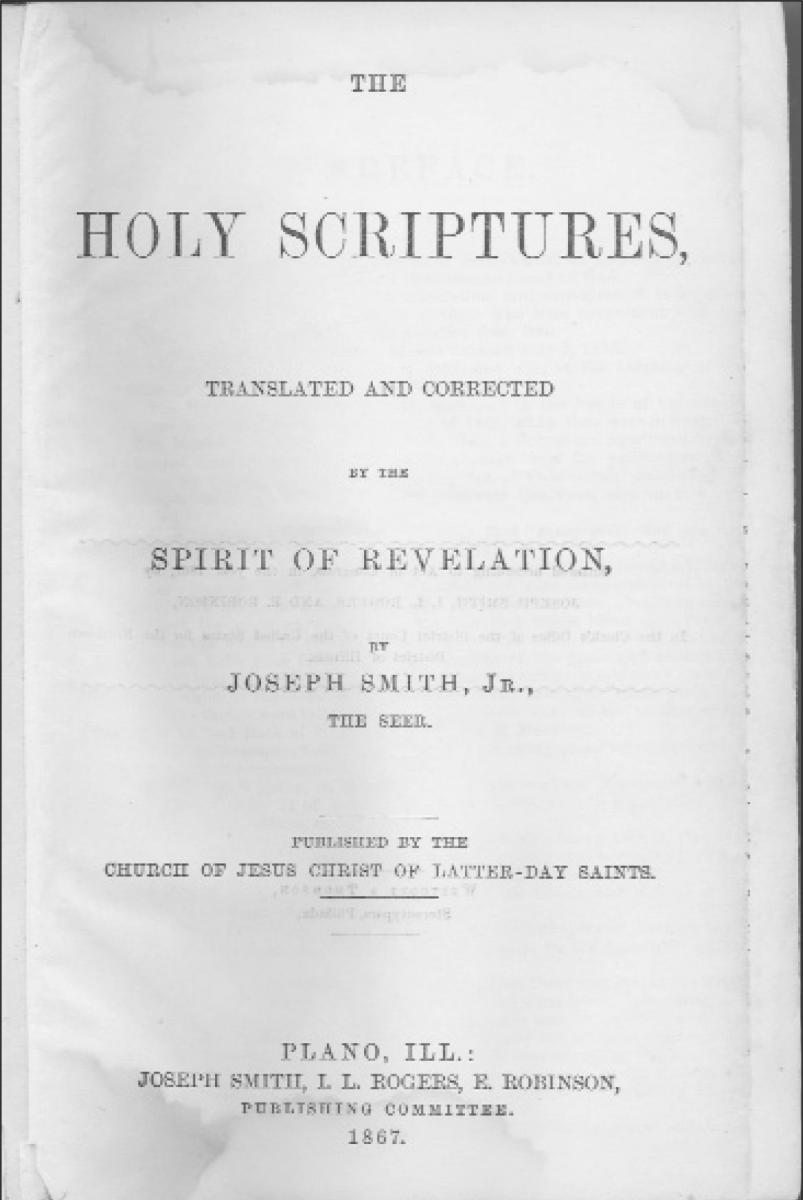 1867 Inspired Version Title Page