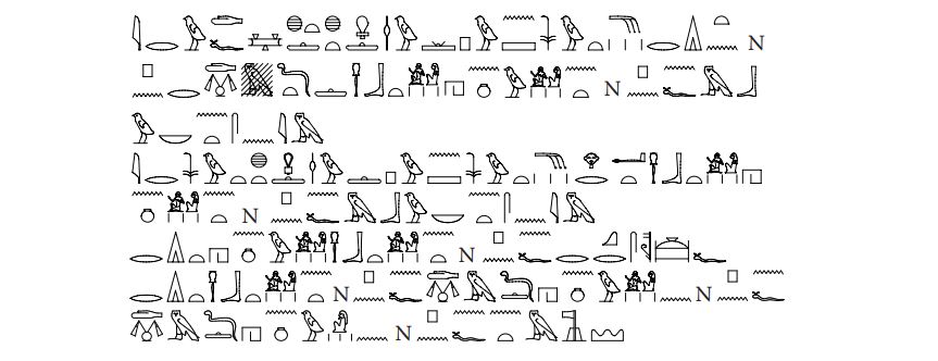 Hieroglyphics CT Spell 142: II, 174f–g, j-k, 175c–d, g–h, j