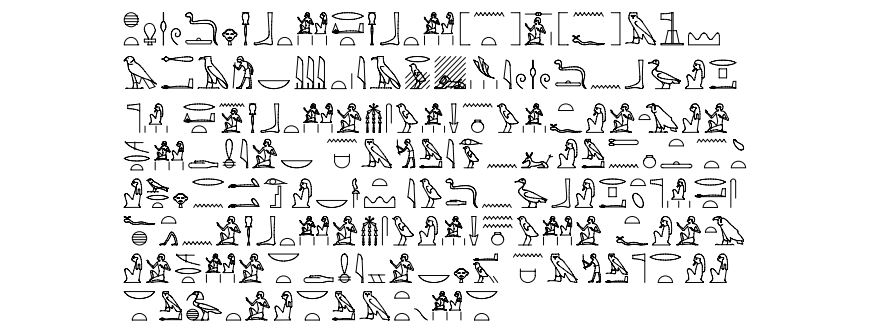 hieroglyphics CT 131: II, 151-52