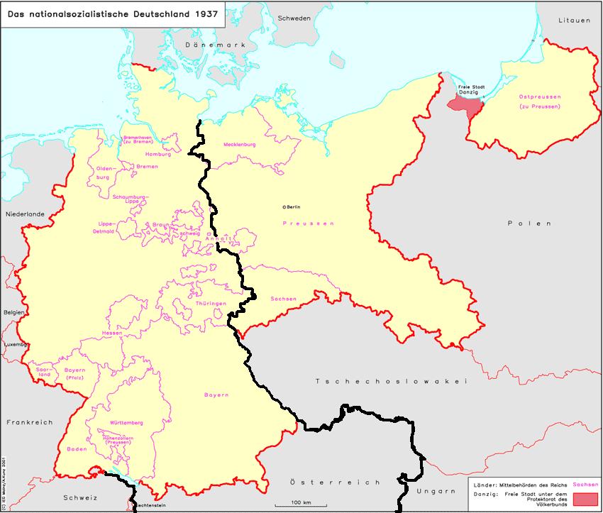 Fig. 1. The missions of the Church in Germany and Austria in 1939.