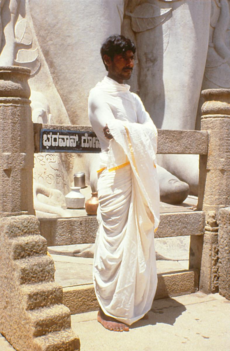 A White Clad Jain priest.