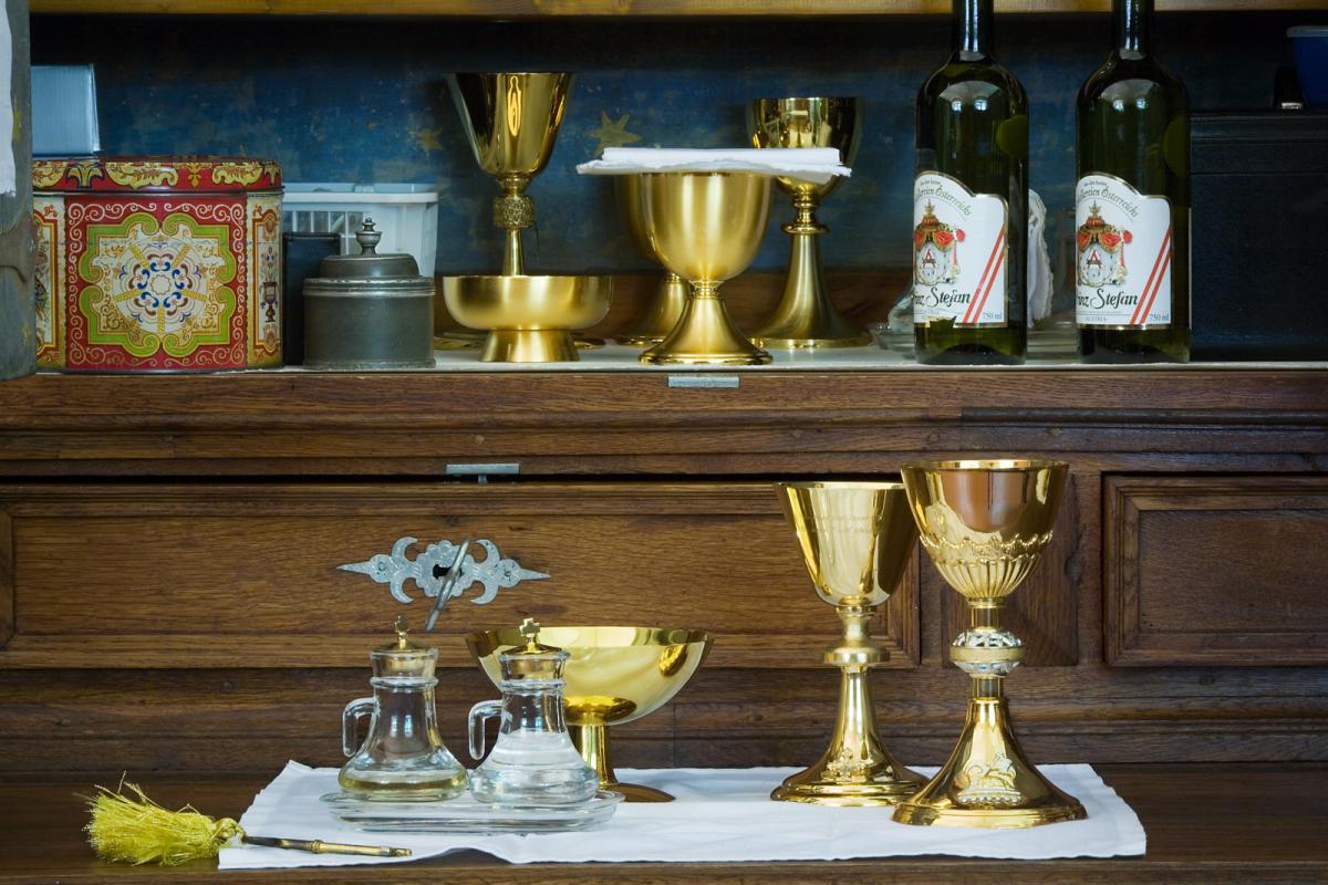 Items used during the Eucharist