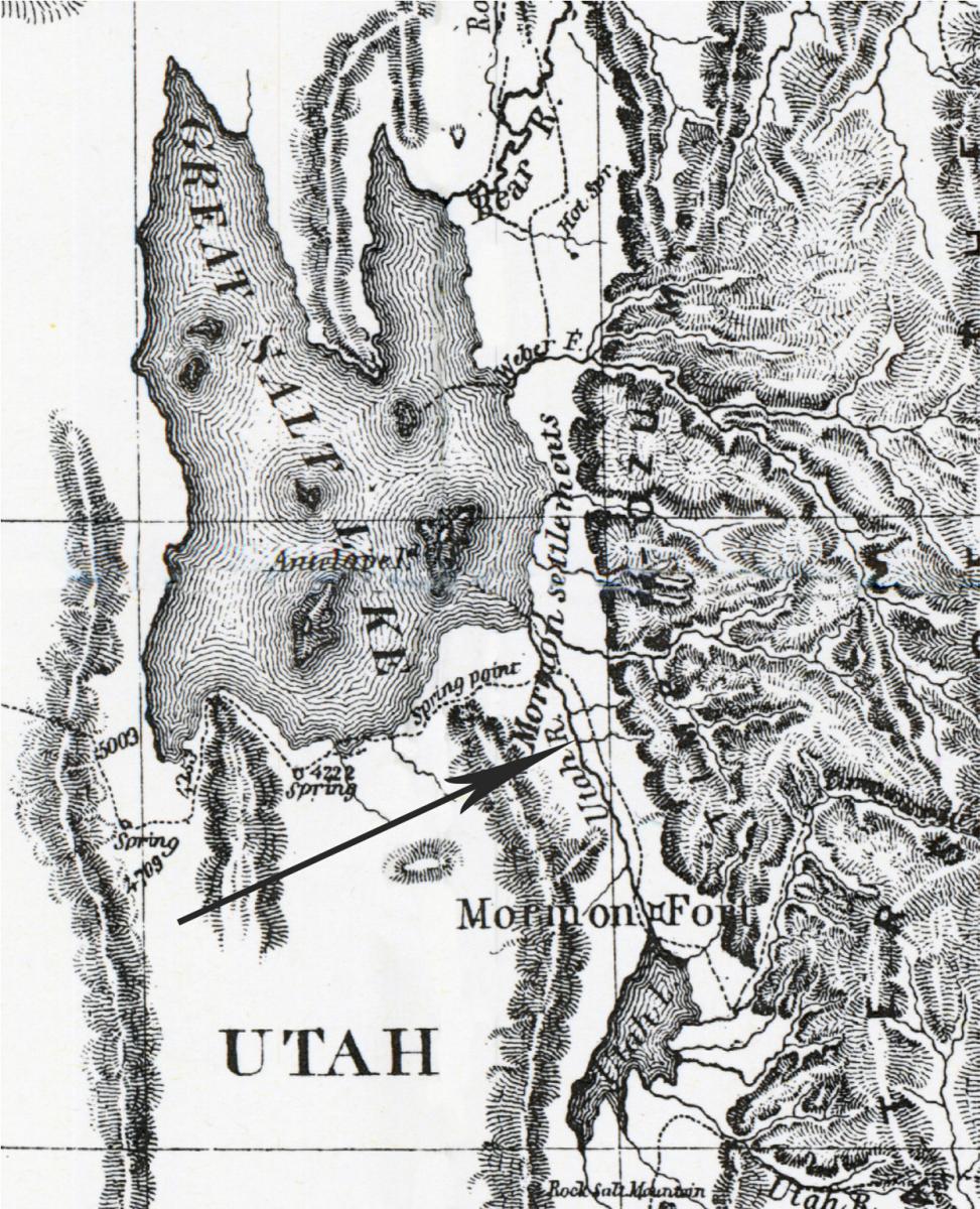 Map of Oregon and Upper California.