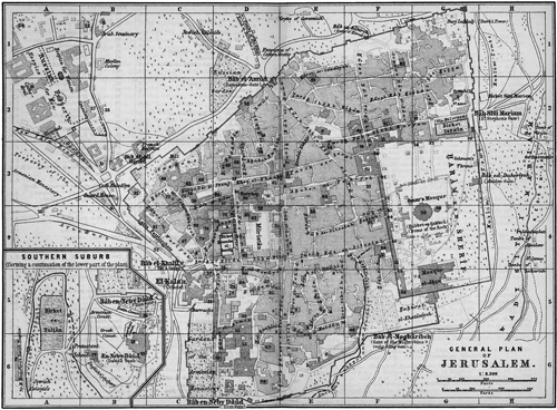City diagram of Jerusalem