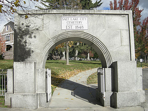 Entrance to Salt Lake City Cemetery