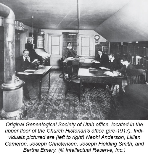 Original Genealogical Society of Utah Office