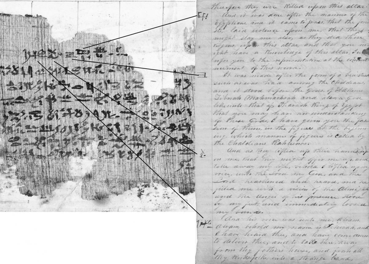 Characters in the Warren Parrish 1835 manuscript