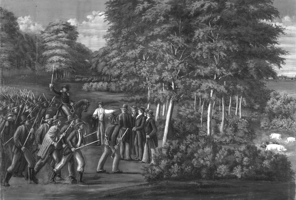 depiction of The Arrest of Mormon Leaders