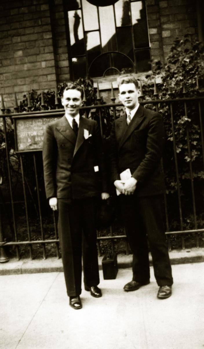 Young Elders Gordon B. Hinckley and Ormond S. Coulan