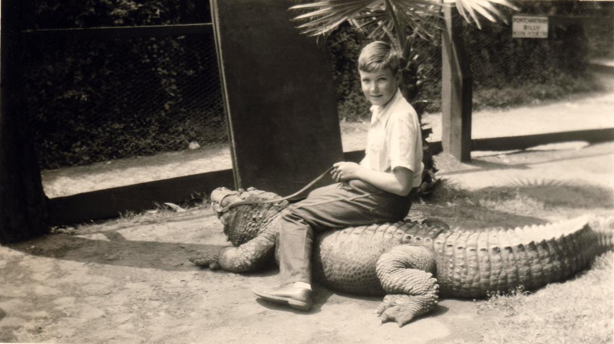 Richard at the alligator farm