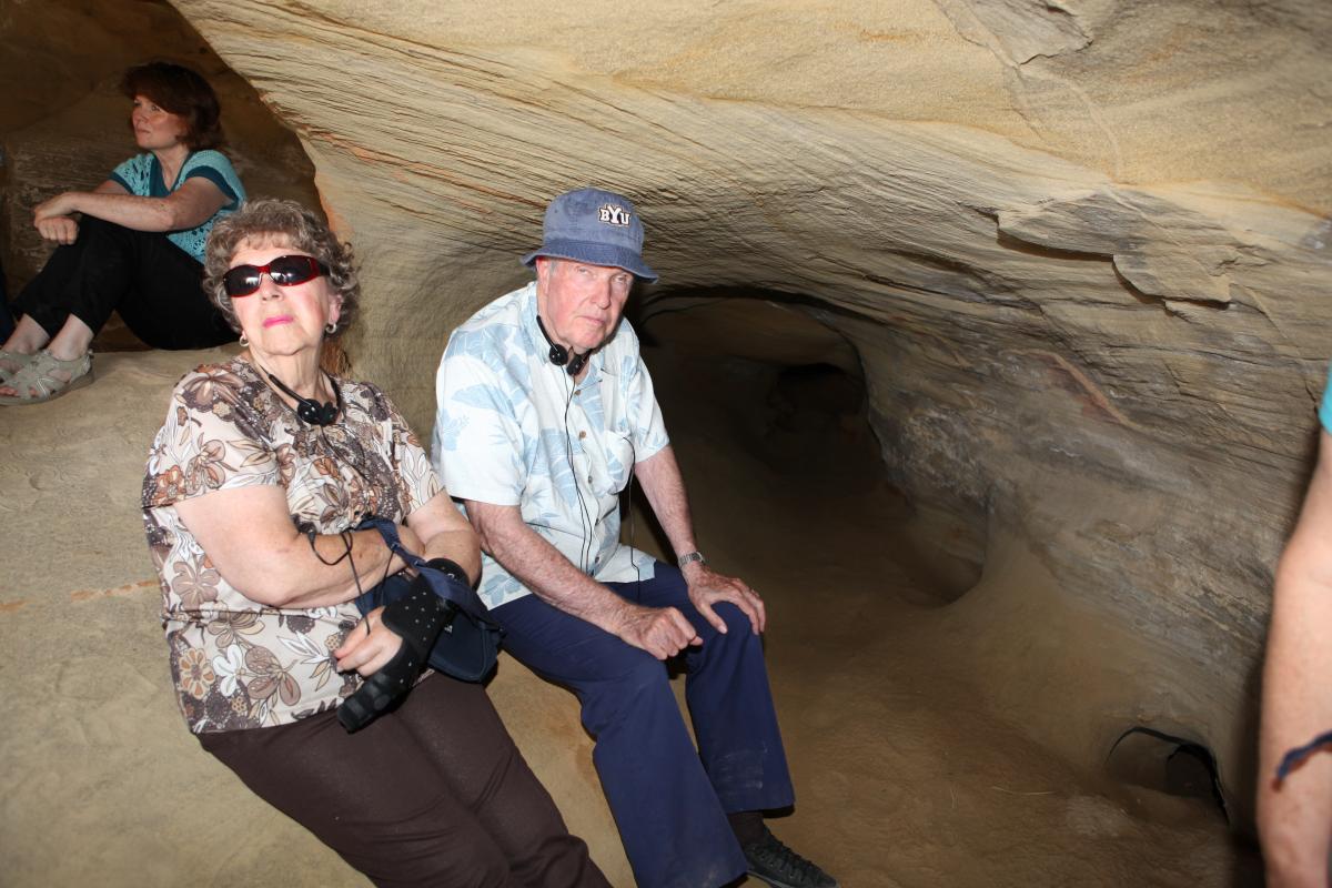 Dawn and Richard in Cache Cave