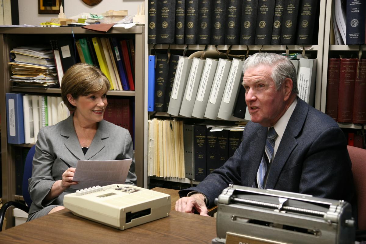 Richard with Professor Susan Easton Black